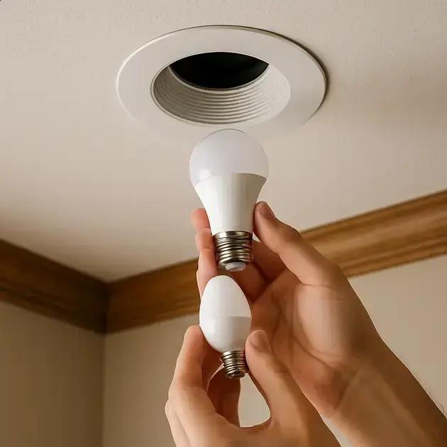 Como substituir lâmpada LED em luminária embutida de teto sem precisar de eletricista