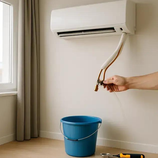 Reparando vazamento de ar‑condicionado split em cômodo de 12 m² sem chamar técnico